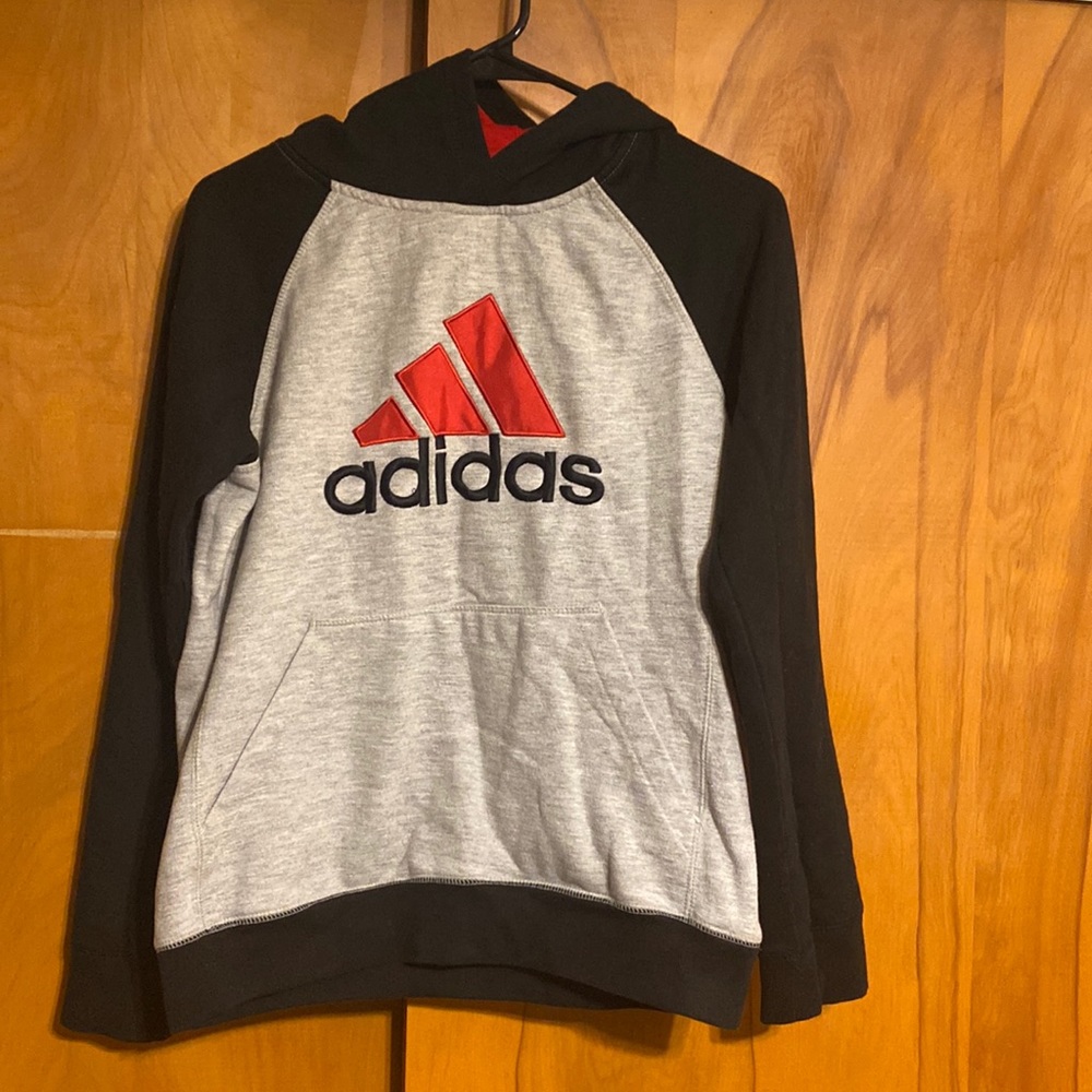 Boys Adidas Hooded Sweatshirt
